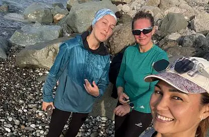 Ресурсная встреча с пробежкой по берегу моря